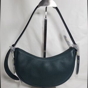 ‼️LAST One NWT COACH Luna Crescent Shoulder Bag in Forest Green
